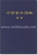 中国音乐词典·续编(精)